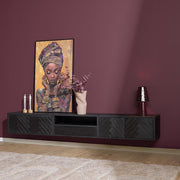 TV-meubel Zwevend tv meubel New York 200 cm 200x35x33 cm-TV-meubels-Starfurn