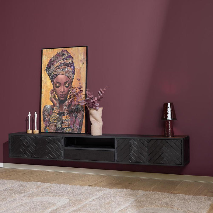 TV-meubel Zwevend tv meubel New York 200 cm 200x35x33 cm-TV-meubels-Starfurn