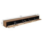TV-meubel Zwevend tv meubel RichWood 280 cm-TV-meubels-Starfurn