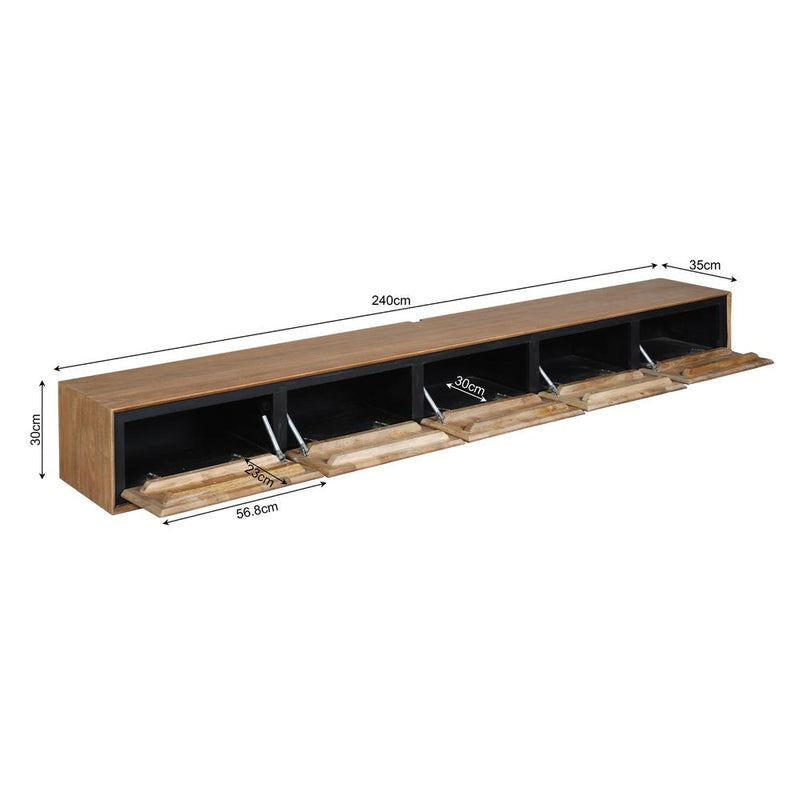 TV-meubel Zwevend tv meubel RichWood 280 cm-TV-meubels-Starfurn