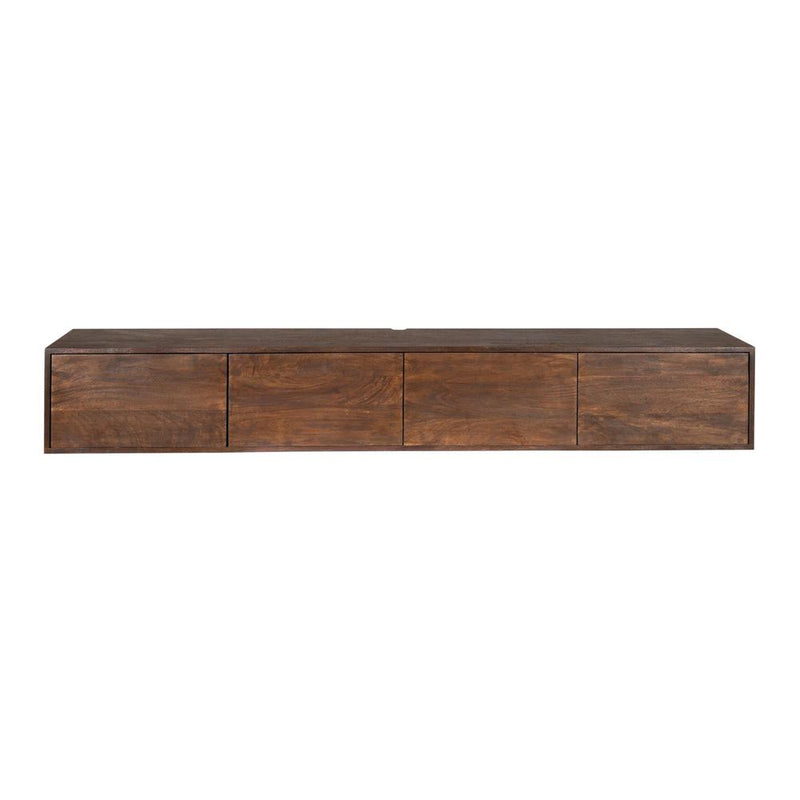 TV-meubel Zwevend tv meubel Vision Bruin 200 cm 200x30x35 cm-TV-meubels-Starfurn