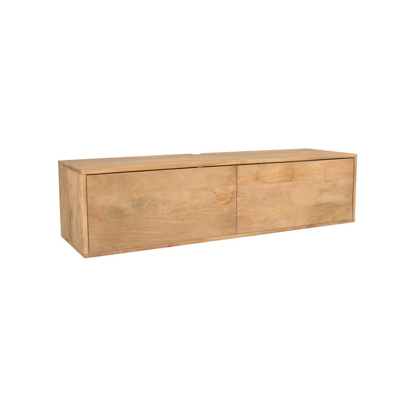 TV-meubel Zwevend tv meubel Vision Licht mango 120 cm-TV-meubels-Starfurn
