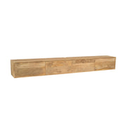 TV-meubel Zwevend tv meubel Vision Licht mango 240 cm-TV-meubels-Starfurn