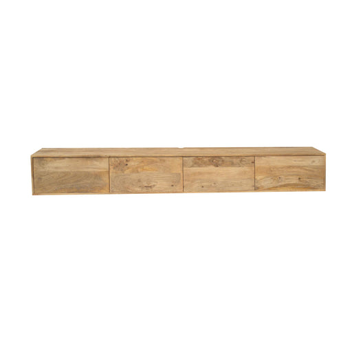 TV-meubel Zwevend tv meubel Vision Licht mango 240 cm-TV-meubels-Starfurn