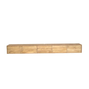 TV-meubel Zwevend tv meubel Vision Licht mango 280 cm-TV-meubels-Starfurn