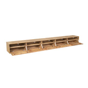 TV-meubel Zwevend tv meubel Vision Licht mango 280 cm-TV-meubels-Starfurn