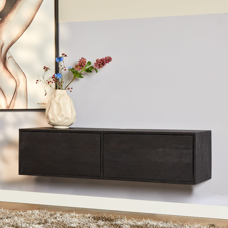 TV-meubel Zwevend tv meubel Vision Zwart 120 cm 120x30x35 cm-TV-meubels-Starfurn