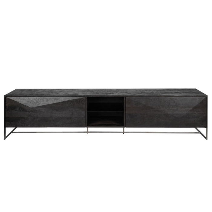 TV-meubels TV-meubel Onyx Tv Kast Zwart/ Zwart-TV-meubels-PTMD