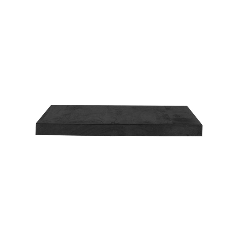 Tafelblad Straight Edge Zwart Mangohout 70x70x5 cm-Vierkante tafelbladen-LABEL51