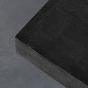 Tafelblad Straight Edge Zwart Mangohout 70x70x5 cm-Vierkante tafelbladen-LABEL51