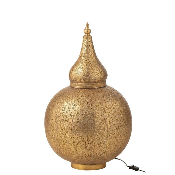 Tafellamp Aladin Ijzer Goud 46x46x78 cm-Tafellampen-J-Line