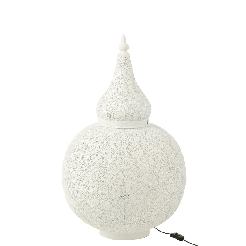 Tafellamp Aladin Ijzer Wit 46x46x78 cm-Tafellampen-J-Line