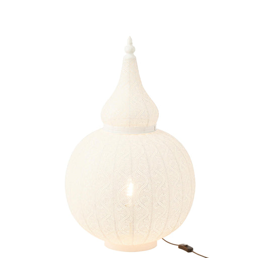 Tafellamp Aladin Ijzer Wit 46x46x78 cm-Tafellampen-J-Line