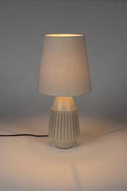 Tafellamp Aysa Aluminum Beige Ø25x52 cm E27-Tafellampen-Creating Home