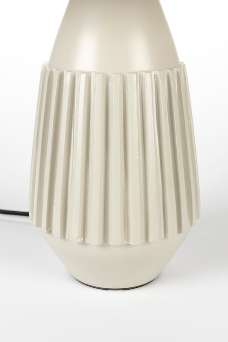 Tafellamp Aysa Aluminum Beige Ø25x52 cm E27-Tafellampen-Creating Home