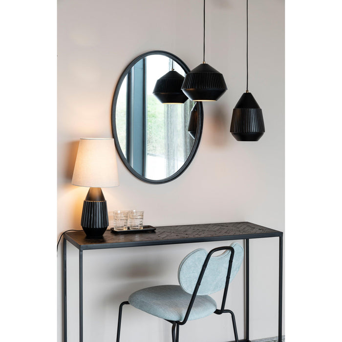 Tafellamp Aysa Aluminum Zwart Ø25x52 cm E27