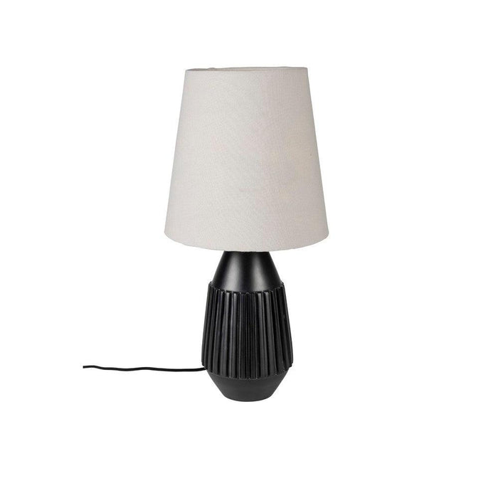 Tafellamp Aysa Aluminum Zwart Ø25x52 cm E27-Tafellampen-Creating Home
