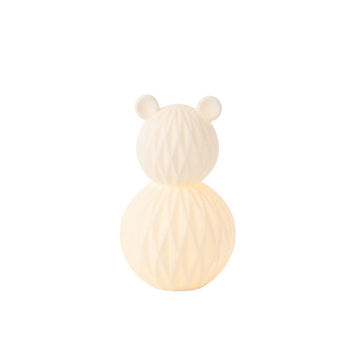 Lamp Wit Porcelain 14 cm Led Bear-Tafellampen-J-Line