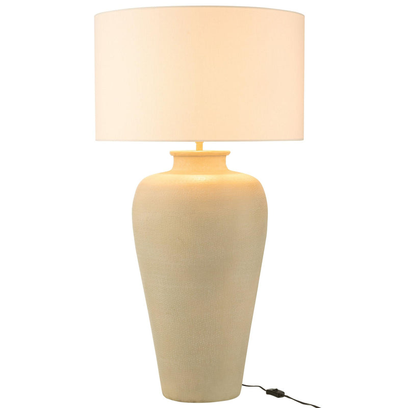 Tafellamp Beige Aluminium 38 cm 38x38x69 cm-Tafellampen-J-Line