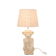 Tafellamp Beige Cement 22 cm 22x22x46 cm-Tafellampen-J-Line