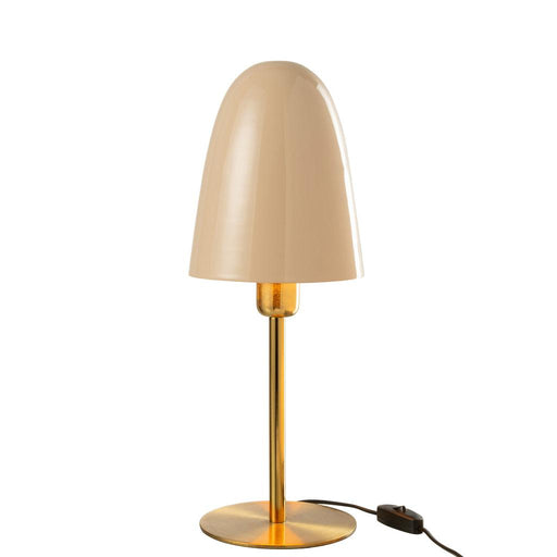 Tafellamp Beige Ijzer 16 cm 16x16x46.5 cm-Tafellampen-J-Line