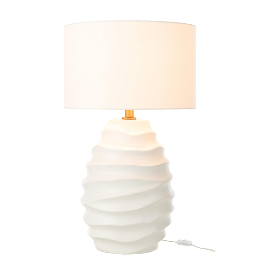 Tafellamp Beige Linnen 40 cm 40x40x68 cm-Tafellampen-J-Line