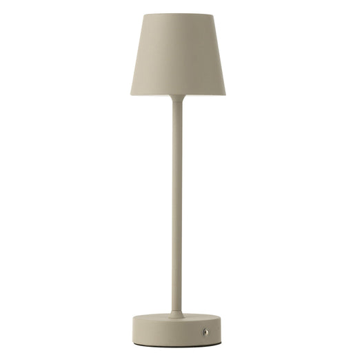 Tafellamp Beige Metaal 12 cm 11.5x11.5x37 cm-Tafellampen-J-Line