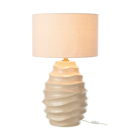 Tafellamp Beige Metaal 40 cm 40x40x68 cm-Tafellampen-J-Line