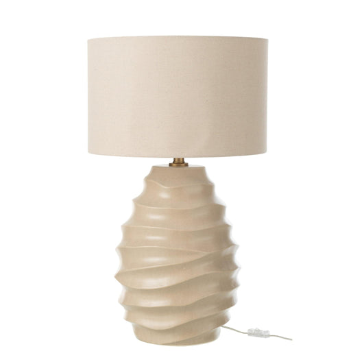 Tafellamp Beige Metaal 40 cm 40x40x68 cm-Tafellampen-J-Line
