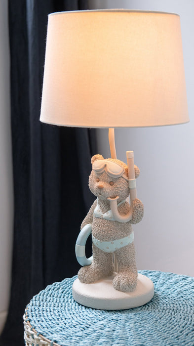 Tischlampe Beige Polykunstharz 26 cm - Polykunstharz(100%) - 60343