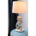Tafellamp Beige Polykunsthars 26 cm - 60343-Tafellampen-J-Line