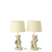 Tafellamp Beige Polykunsthars 26 cm - 60343-Tafellampen-J-Line