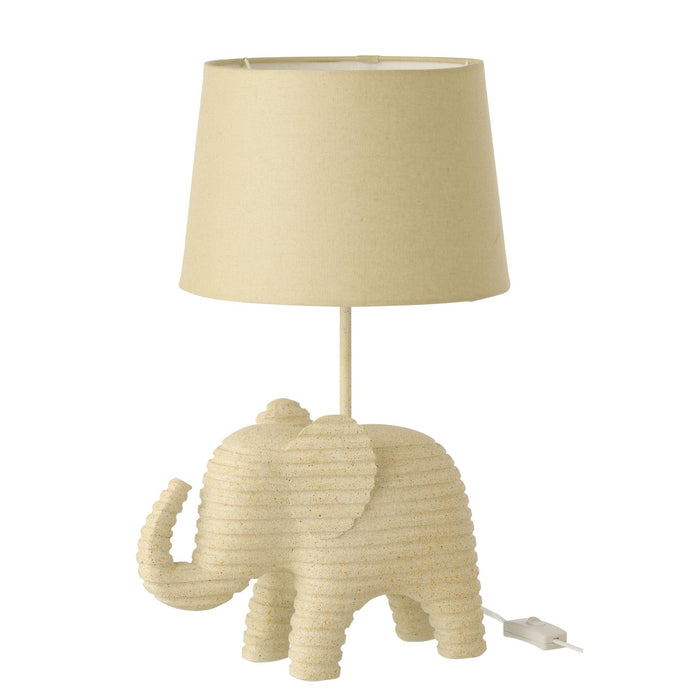 Tafellamp Beige Polykunsthars 26 cm - Polykunsthars-Tafellampen-J-Line