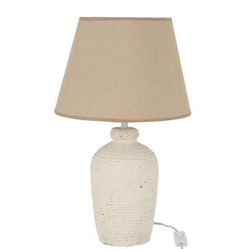 Tafellamp Beige Pvc 28 cm 28x28x48 cm-Tafellampen-J-Line