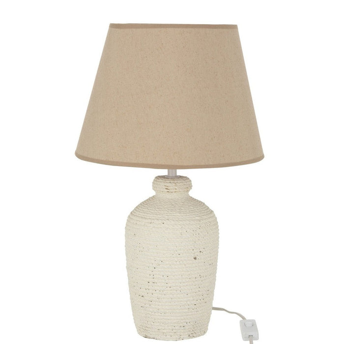 Tafellamp Beige Pvc 28 cm-Tafellampen-J-Line