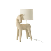 Tafellamp Beige Stof 24 cm 23.5x32x56 cm-Tafellampen-J-Line