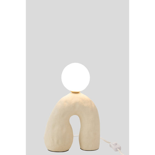 Tafellamp Beige Stoneware 11 cm 11x19.5x30 cm-Tafellampen-J-Line
