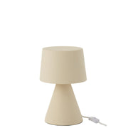 Tafellamp Beige Stoneware 22 cm 22x22x34 cm-Tafellampen-J-Line