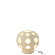 Tafellamp Beige Stoneware 25 cm 25x25x21.5 cm-Tafellampen-J-Line