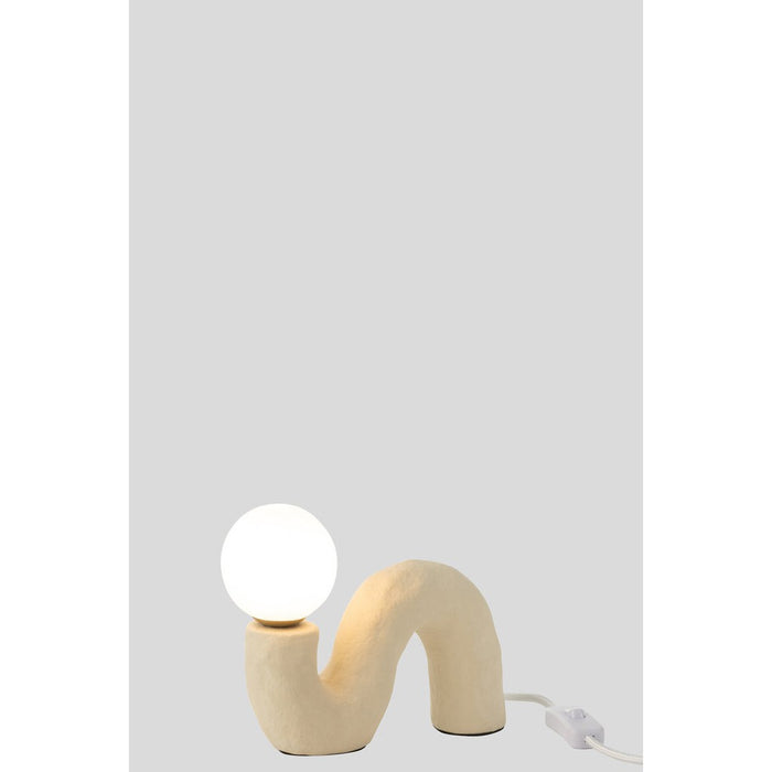 Tafellamp Beige Stoneware 8 cm-Tafellampen-J-Line