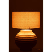 Tafellamp Beige Terracotta 46 cm 46x46x62 cm-Tafellampen-J-Line