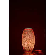 Tafellamp Bram Oranje Carton, Glas Rood 18x18x28 cm-Tafellampen-J-Line