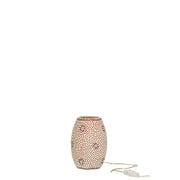 Tafellamp Bram Oranje Glas, Carton Rood 14x14x20 cm-Tafellampen-J-Line