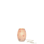 Tafellamp Bram Oranje Glas, Carton Rood 14x14x20 cm-Tafellampen-J-Line