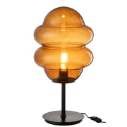 Tafellamp Bruin Glas 28 cm 28x28x52 cm-Tafellampen-J-Line