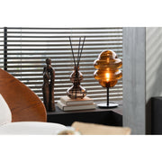 Tafellamp Bruin Glas 28 cm 28x28x52 cm-Tafellampen-J-Line