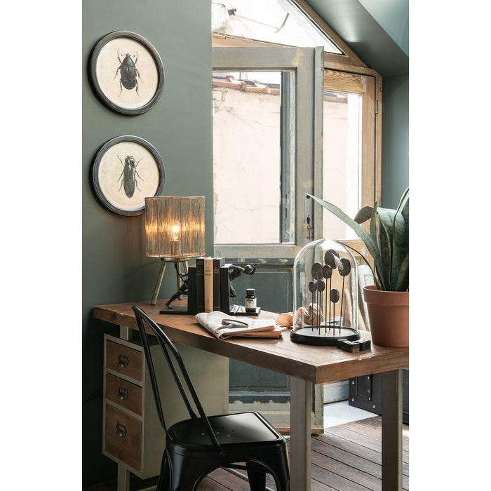 Tafellamp Bruin Ijzer S 26 cm-Tafellampen-J-Line