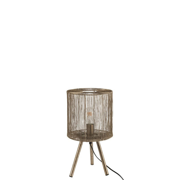 Tafellamp Bruin Ijzer S 26 cm-Tafellampen-J-Line