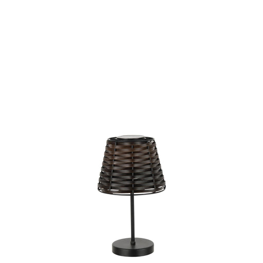 Tafellamp Bruin Kunststof 20 cm 19.5x19.5x31 cm-Tafellampen-J-Line