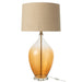 Tafellamp Bruin Linnen 46 cm-Tafellampen-J-Line